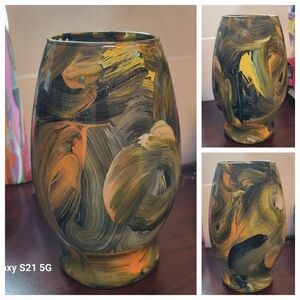 Hand painted vase